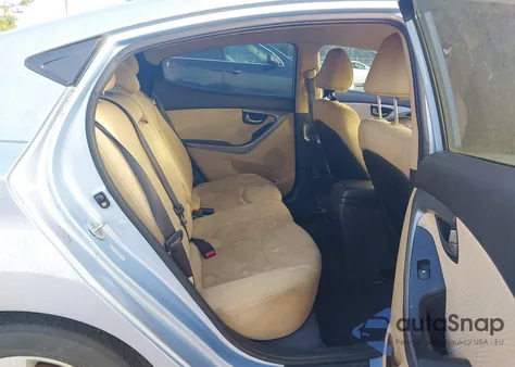 2013 Hyundai Elantra Gls из США, поврежденный, VIN KMHDH4AE7DU522789